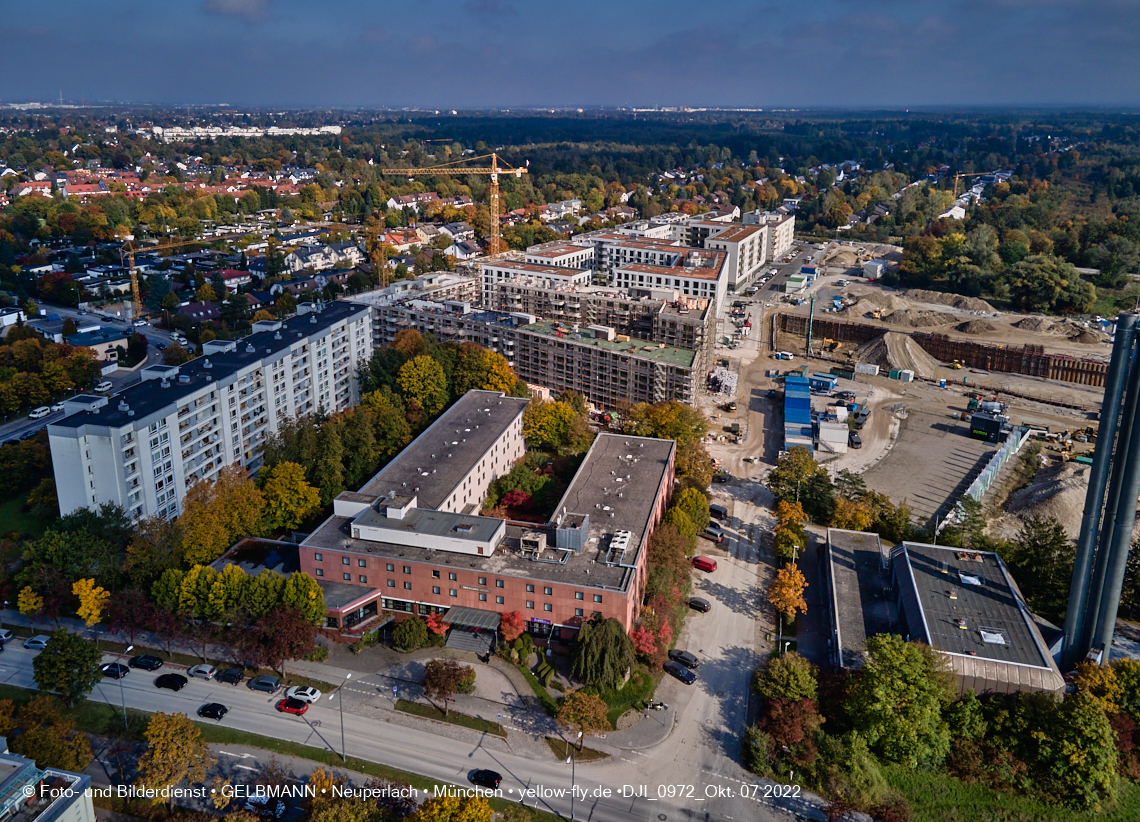 13.10.2022 - Baustelle Alexisquartier und Pandion Verde in Neuperlach